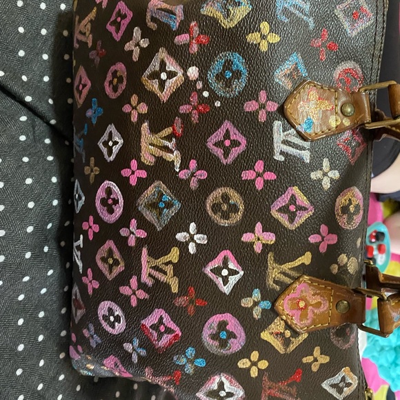 Custom painted Authentic Louis Vuitton Speedy Bag - Picture 9 of 16